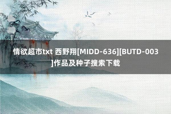 情欲超市txt 西野翔[MIDD-636][BUTD-003]作品及种子搜索下载