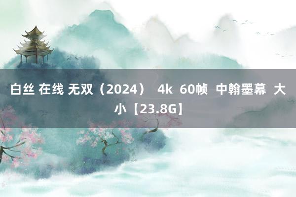 白丝 在线 无双（2024）  4k  60帧  中翰墨幕  大小【23.8G】